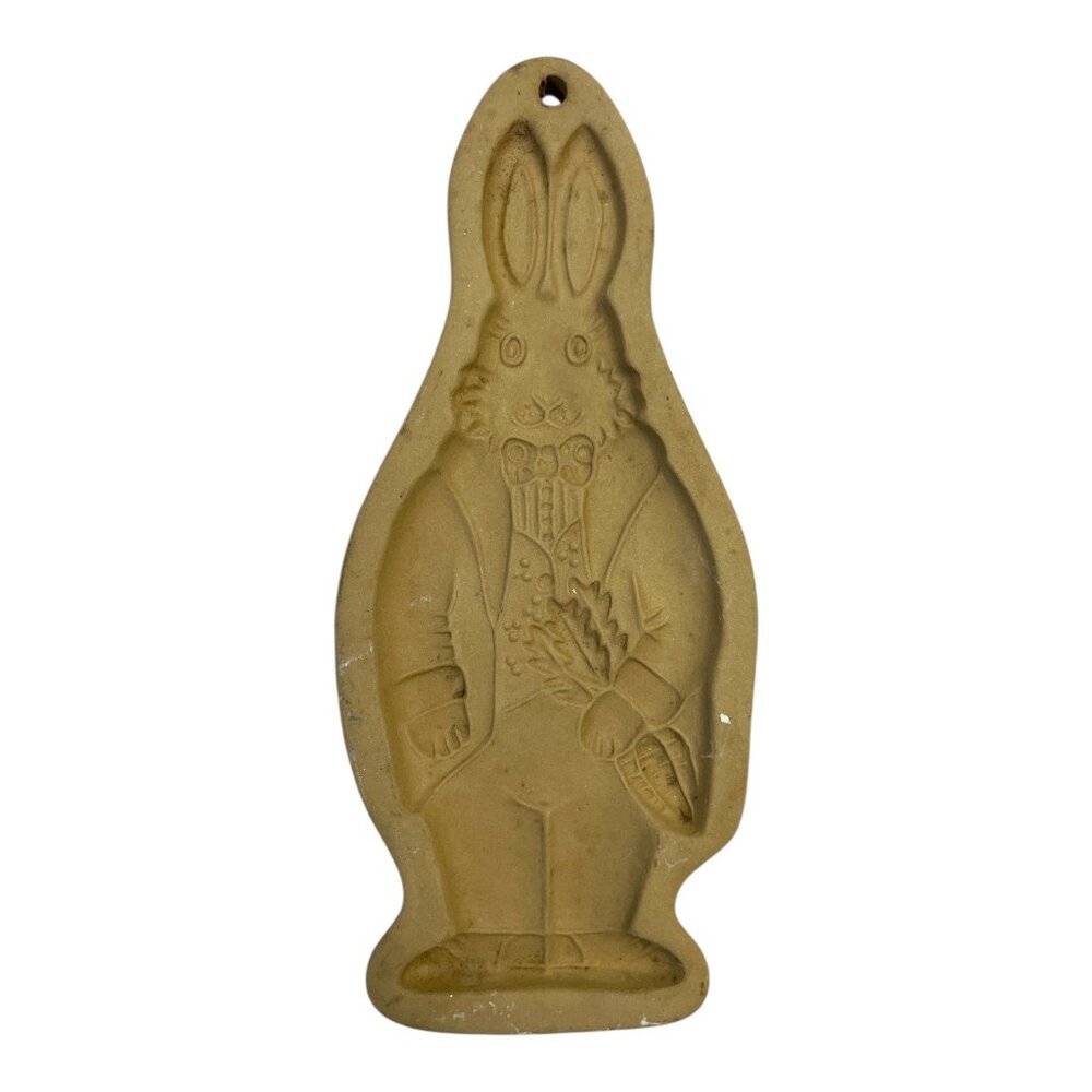 Vintage Brown Bag Cookie Art Bunny Mold - Hill Design 1988, Collectible Baking M